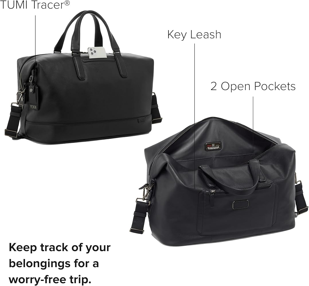 TUMI メンズバッグ Amazon | TUMI メンズ 軽量, ブラックレザー, One Size, レザー